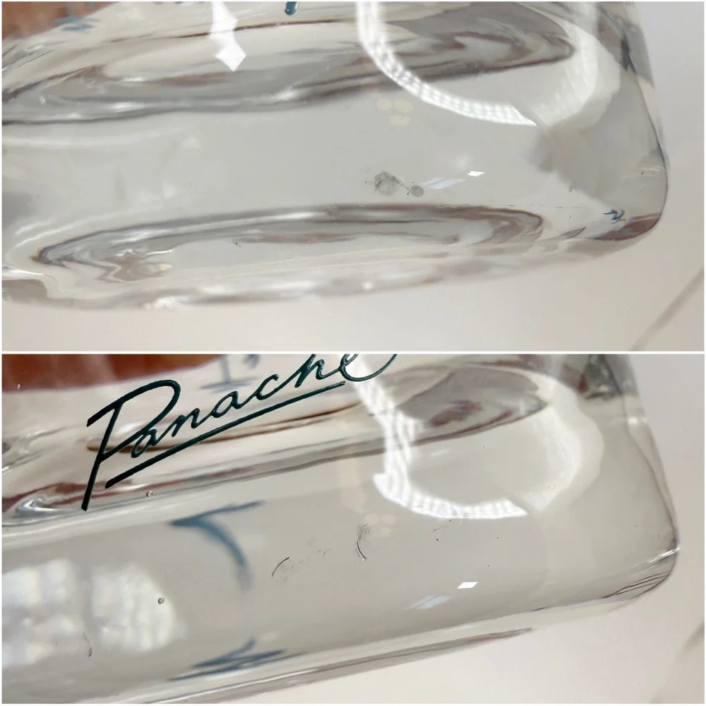 Vintage MCM 1960s Panache Flamingo Tumbler Highball Bar Glasses Set of 2